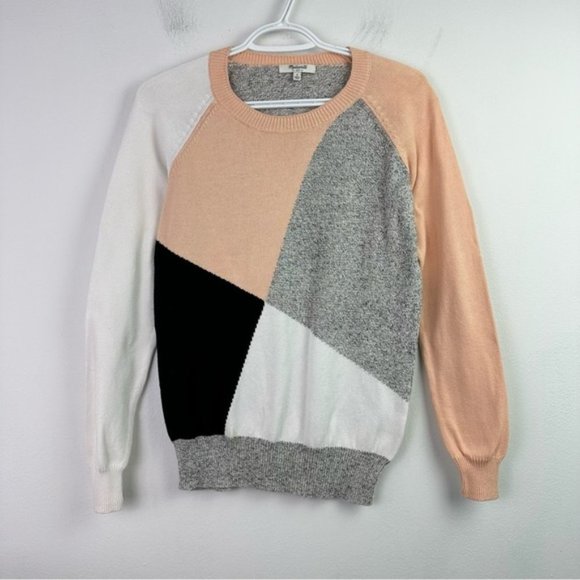 Madewell Shifting Colorblock Pullover Knit Sweater Small - Picture 2 of 5